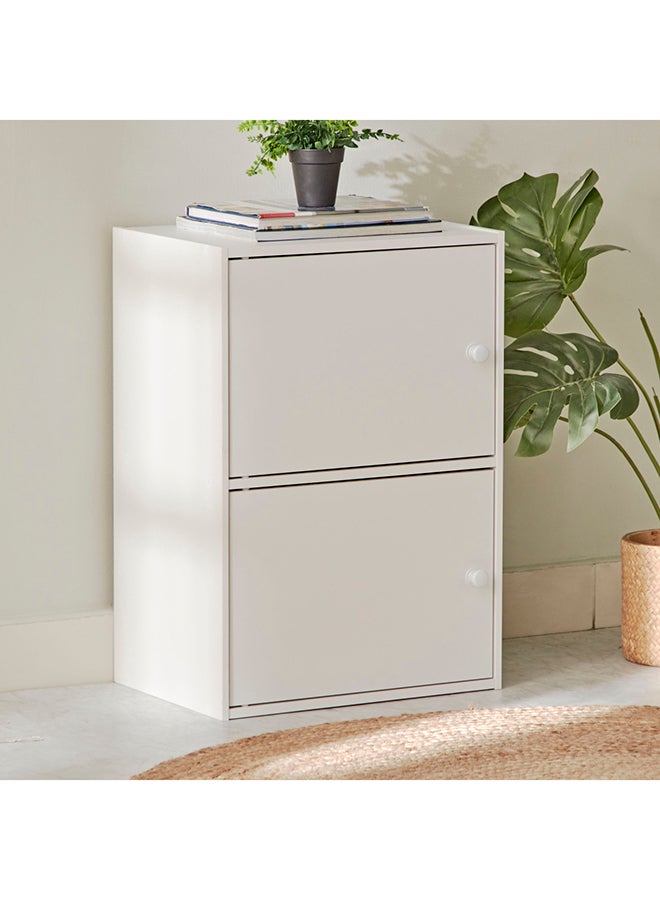 Home Box Vanilla Junior 2-Door Storage Unit 29.8 x 60 x 41 cm - Image 1